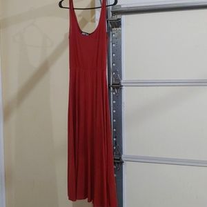 Burnt orange flow dress